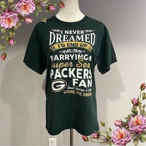 Funny Green Bay Packers short sleeve top size Medium